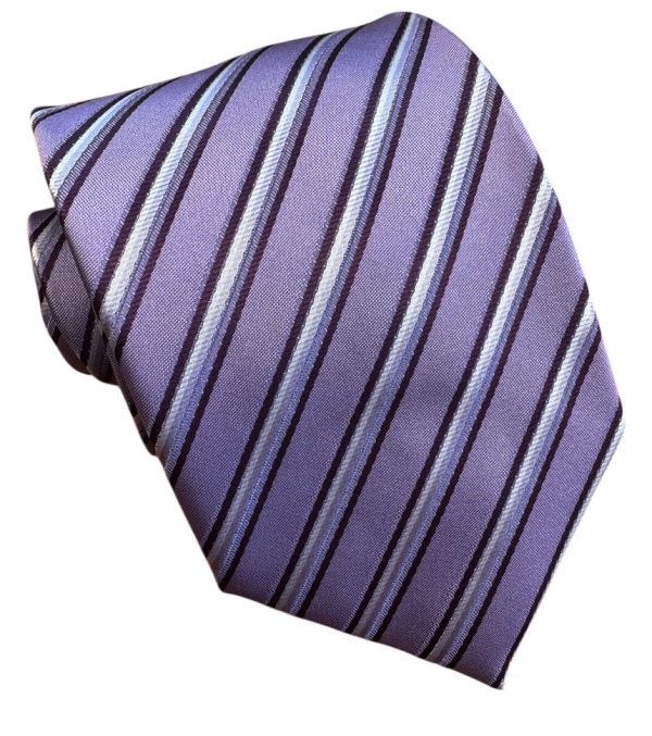 Fialová kravata polyester