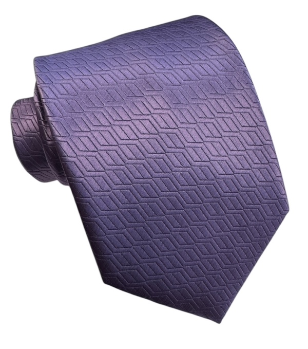 Fialová kravata polyester