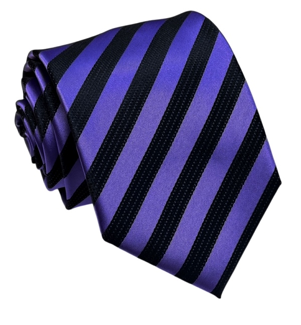 Fialová kravata polyester