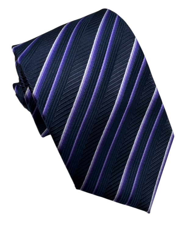 Fialová kravata polyester