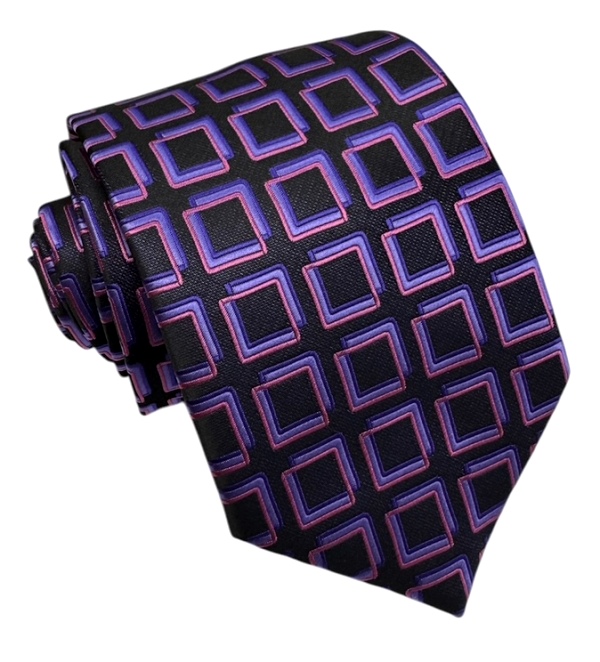 Fialová kravata polyester