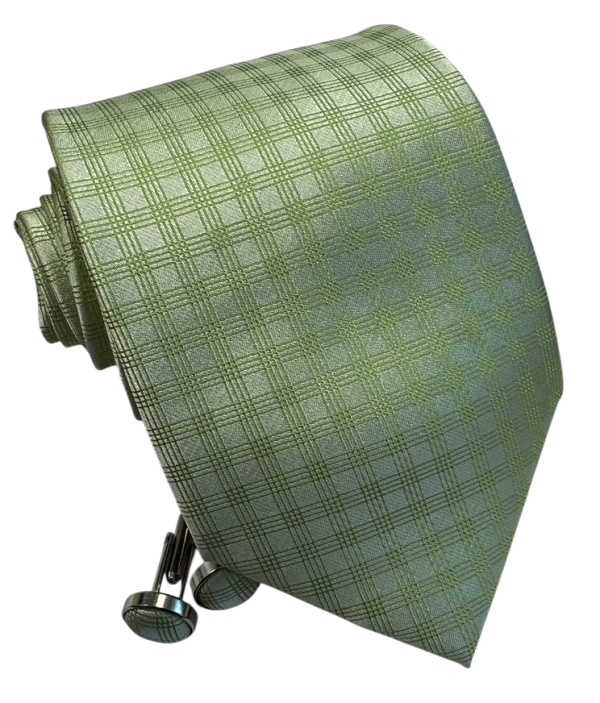 Zelená kravata polyester