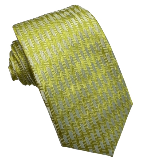 Žltá kravata polyester