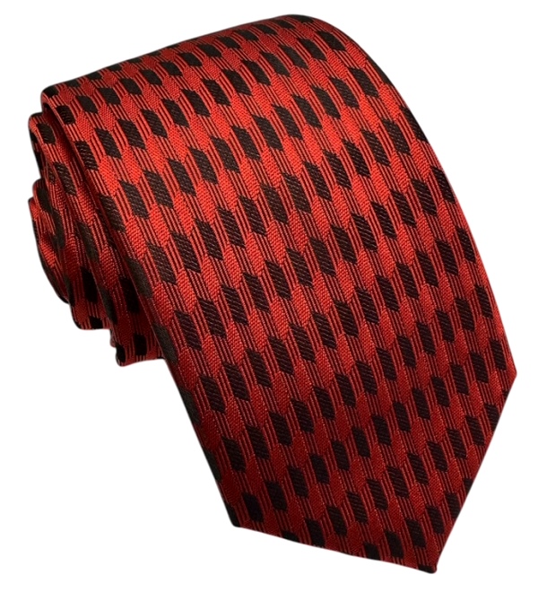 Červená kravata polyester