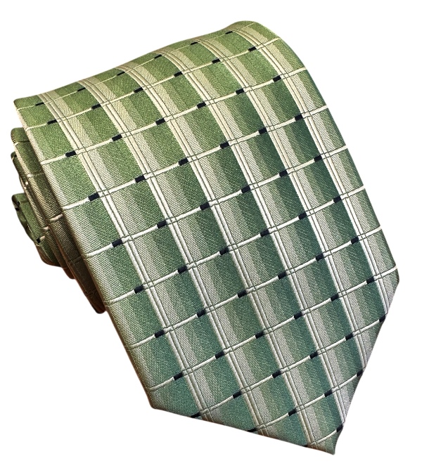 Zelená kravata polyester