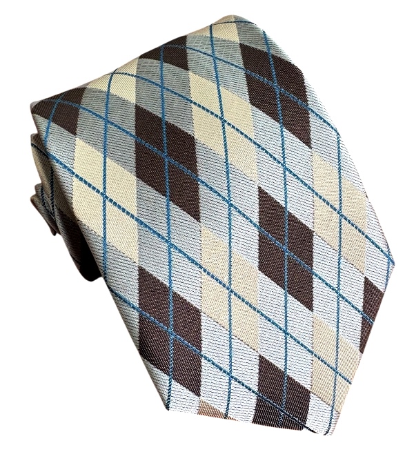 Hnedá kravata polyester