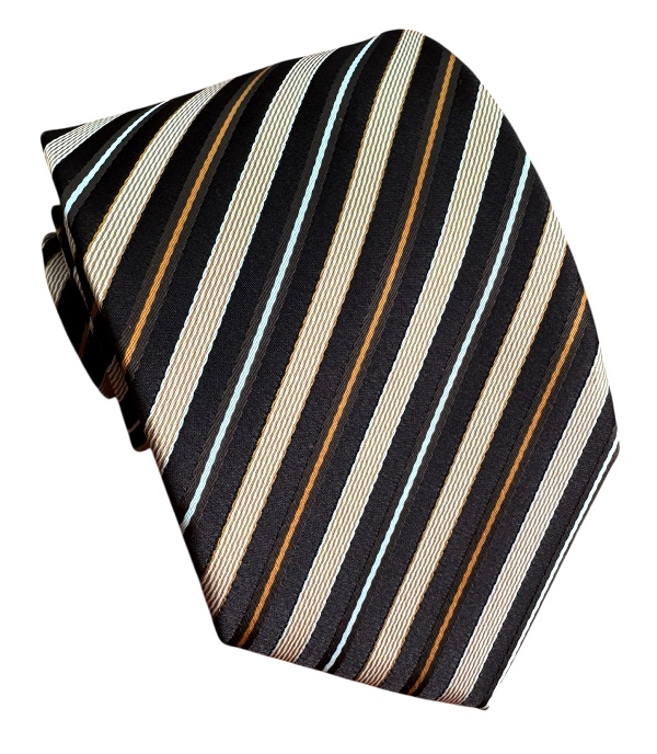 Hnedá kravata polyester