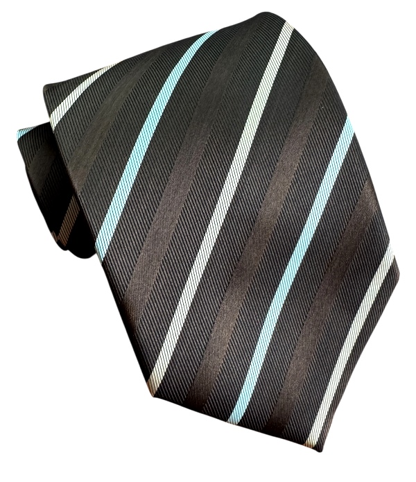 Hnedá kravata polyester