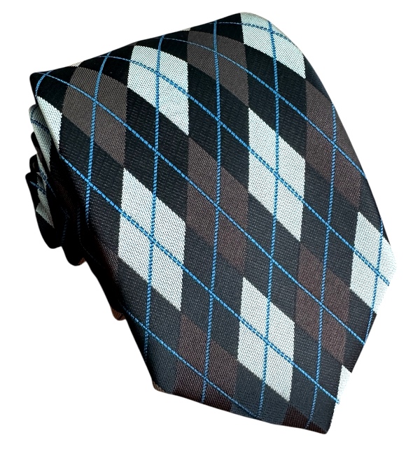 Hnedá kravata polyester
