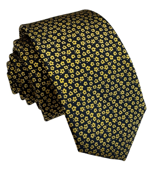 Žltá kravata polyester