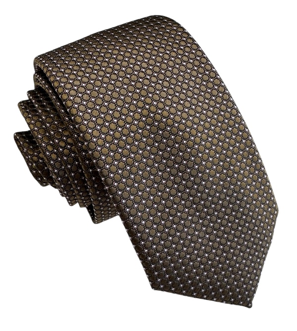 Hnedá kravata polyester