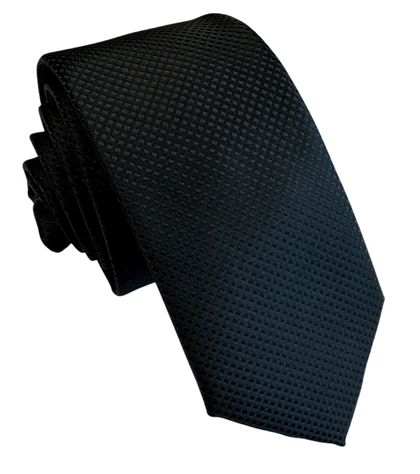 Čierna kravata polyester
