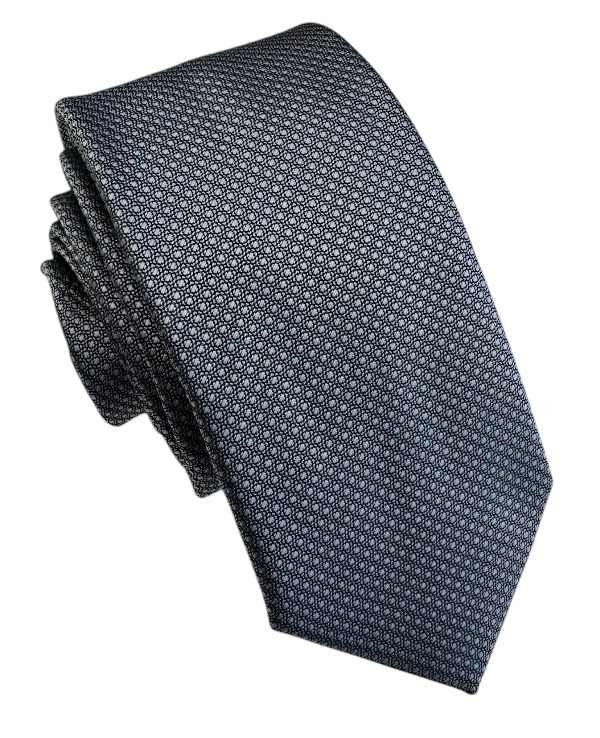 Sivá kravata polyester